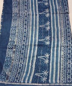Chanderi Cotton Saree with Jaipuri Print