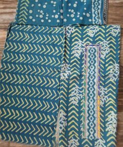 Alternative view of Cotton Semi-Stitched Suit Piece with Dupatta & Zari Work