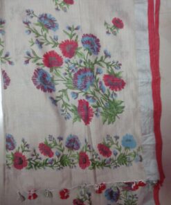Linen Fabric Digital Printed Saree