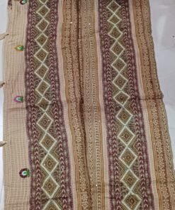 Alternative view of Mul Cotton Kantha Stitch Saree