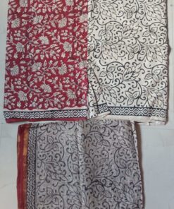 Rajasthani Block Print Cotton Suit fabric with Chanderi dupatta