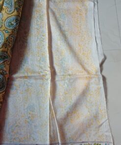 Alternative view of Chanderi Cotton Saree with Jaipuri Print